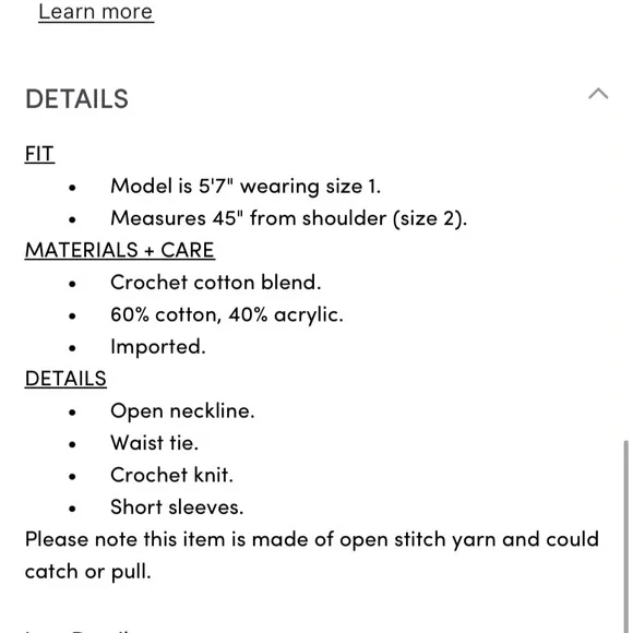 Crochet Open Sweater - Picture 6 of 8